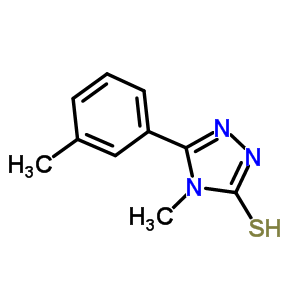 4-Methyl-5-(3-methylphenyl)-4H-1,2,4-triazole-3-thiol Structure,333313-78-3Structure