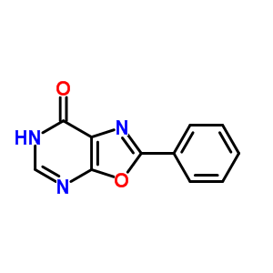 Oxazolo[5,4-d]pyrimidin-7(6h)-one,2-phenyl- Structure,33360-18-8Structure