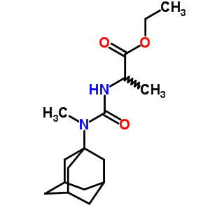 Ethyl 2-[(1-adamantyl-methyl-carbamoyl)amino]propanoate Structure,33396-49-5Structure