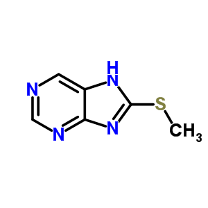 9H-purine,8-(methylthio)- Structure,33426-53-8Structure