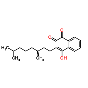 1,4-Naphthalenedione,2-(3,7-dimethyloctyl)-3-hydroxy- Structure,3343-37-1Structure