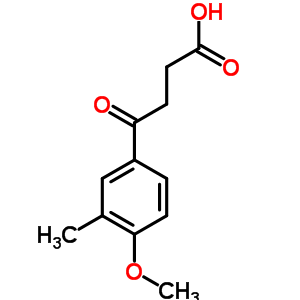 4-(4-Methoxy-3-methyl-phenyl)-4-oxo-butyric acid Structure,33446-14-9Structure