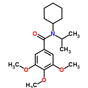 Benzamide, n-cyclohexyl-3,4,5-trimethoxy-n-(1-methylethyl)- Structure,33522-74-6Structure