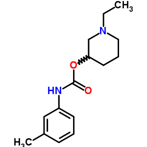 M-methylcarbanilic acid 1-ethyl-3-piperidinyl ester Structure,33531-58-7Structure