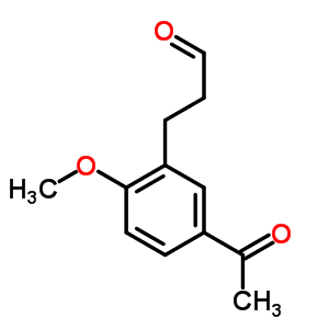 5-Acetyl-2-methoxy-benzenepropanal Structure,33538-86-2Structure