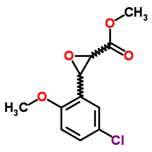 2-Oxiranecarboxylicacid, 3-(5-chloro-2-methoxyphenyl)-, methyl ester Structure,33567-54-3Structure