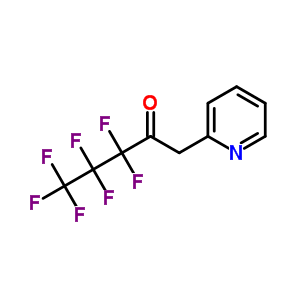 2-Pentanone,3,3,4,4,5,5,5-heptafluoro-1-(2-pyridinyl)- Structure,336-60-7Structure