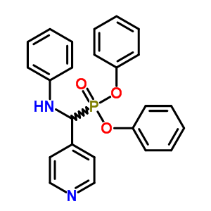 Diphenyl (phenylamino)(pyridin-4-yl)methylphosphonate Structure,3360-72-3Structure