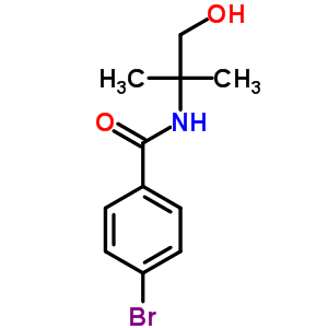 4-Bromo-n-(1-hydroxy-2-methyl-propan-2-yl)benzamide Structure,33708-69-9Structure