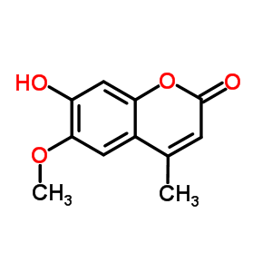 2H-1-benzopyran-2-one, 7-hydroxy-6-methoxy-4-methyl- Structure,3374-03-6Structure