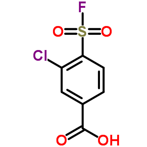 Benzoicacid, 3-chloro-4-(fluorosulfonyl)- Structure,33866-05-6Structure