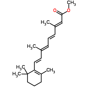 Methyl (2e,4e,6e,8e)-3,7-dimethyl-9-(2,6,6-trimethyl-1-cyclohexenyl)nona-2,4,6,8-tetraenoate Structure,339-16-2Structure