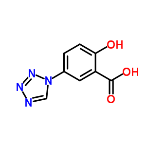 2-Hydroxy-5-(1H-Tetrazol-1-yl)benzoic acid Structure,339310-80-4Structure