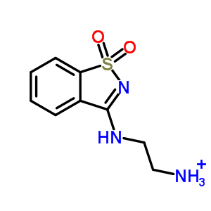 N-*1*-(1,1-dioxo-1h-1lambda*6*-benzo[d]isothiazol-3-yl)-ethane-1,2-diamine Structure,340018-25-9Structure