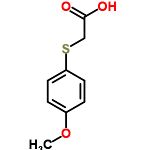 (4-Methoxyphenyl)thio]acetic acid Structure,3406-77-7Structure