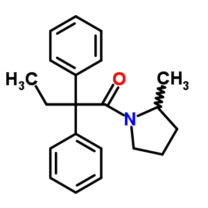 1-(2,2-Diphenylbutanoyl)-2-methylpyrrolidine Structure,34067-03-3Structure