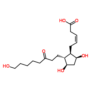 (Z)-5-[(1r,2r,3r,5s)-3,5-dihydroxy-2-(8-hydroxy-3-oxooctyl)cyclopentyl]pent-3-enoic acid Structure,34069-62-0Structure