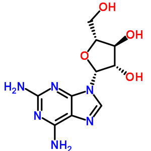 2,6-Diaminopurine arabinoside Structure,34079-68-0Structure