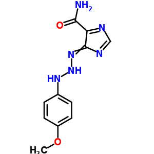 5-[[(4-Methoxyphenyl)amino]hydrazinylidene]imidazole-4-carboxamide Structure,3413-80-7Structure