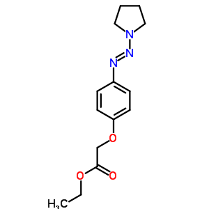 Ethyl 2-(4-pyrrolidin-1-yldiazenylphenoxy)acetate Structure,34153-38-3Structure