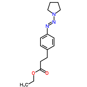 Ethyl 3-(4-pyrrolidin-1-yldiazenylphenyl)propanoate Structure,34153-42-9Structure