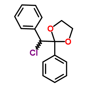 2-(Chloro-phenyl-methyl)-2-phenyl-1,3-dioxolane Structure,3418-37-9Structure