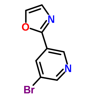 3-Bromo-5-(oxazol-2-yl)pyridine Structure,342600-96-8Structure