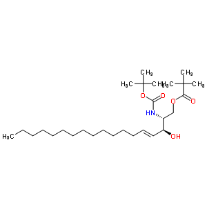 N-boc-1-pivaloyl d-erythro-sphingosine Structure,342649-71-2Structure