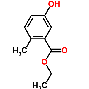 Benzoic acid,5-hydroxy-2-methyl-,ethyl ester Structure,34265-55-9Structure