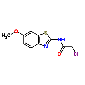 2-Chloro-n-(6-methoxy-benzothiazol-2-yl)-acetamide Structure,3427-30-3Structure