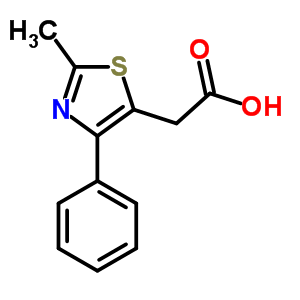 (2-Methyl-4-phenyl-thiazol-5-yl)-acetic acid Structure,34272-66-7Structure