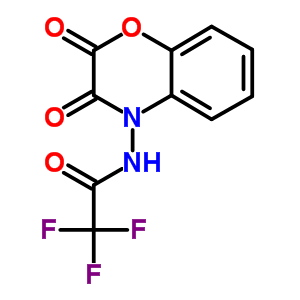 Acetamide, n-(2,3-dihydro-2,3-dioxo-4h-1,4-benzoxazin-4-yl)-2,2,2-trifluoro- Structure,34288-10-3Structure