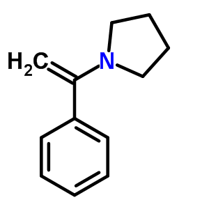 1-(1-Phenylvinyl)pyrrolidine Structure,3433-56-5Structure