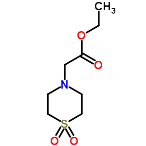 Ethyl 2-(1,1-dioxo-1lambda~6~,4-thiazinan-4-yl)-acetate Structure,343334-01-0Structure