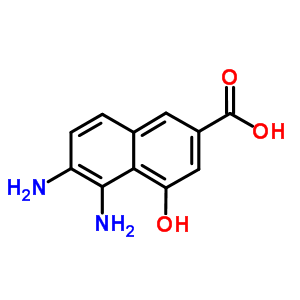 5,6-Diamino-4-hydroxy-2-naphthalenecarboxylic acid Structure,343604-46-6Structure