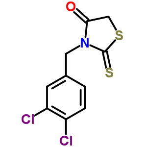 4-Thiazolidinone,3-[(3,4-dichlorophenyl)methyl]-2-thioxo- Structure,34392-98-8Structure