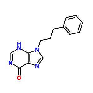 9-(3-Phenylpropyl)-3h-purin-6-one Structure,34396-76-4Structure