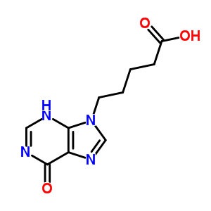 5-(6-Oxo-3h-purin-9-yl)pentanoic acid Structure,34397-01-8Structure