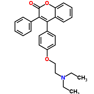 4-[4-(2-Diethylaminoethoxy)phenyl]-3-phenyl-chromen-2-one Structure,3450-74-6Structure