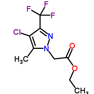 Ethyl 4-chloro-5-methyl-3-(trifluoromethyl)-1h-pyrazol-1-ylacetate Structure,345237-74-3Structure