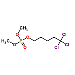 Phosphoric acid dimethyl 5,5,5-trichloropentyl ester Structure,34569-08-9Structure