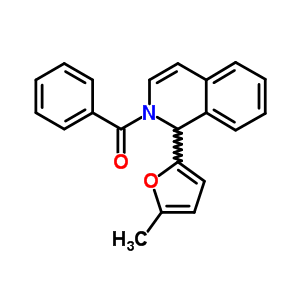 2-Benzoyl-1-(5-methyl-2-furyl)-1,2-dihydroisoquinoline Structure,34579-55-0Structure