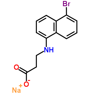 N-(5-bromo-1-naphtyl)-b-alanine sodium salt Structure,34592-40-0Structure