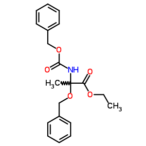 Ethyl 2-phenylmethoxy-2-phenylmethoxycarbonylamino-propanoate Structure,34604-07-4Structure