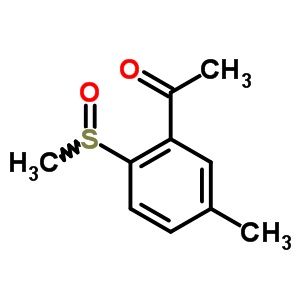 Ethanone,1-[5-methyl-2-(methylsulfinyl)phenyl]- Structure,34617-87-3Structure