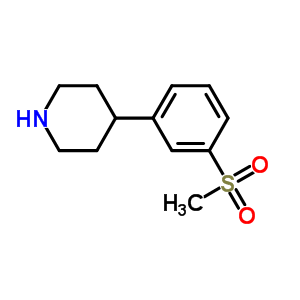 4-(3-Methylsulfonylphenyl)piperidine Structure,346688-72-0Structure