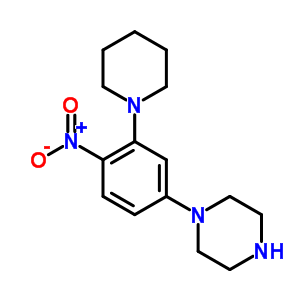 1-(4-Nitro-3-piperidin-1-yl-phenyl)-piperazine Structure,346704-04-9Structure