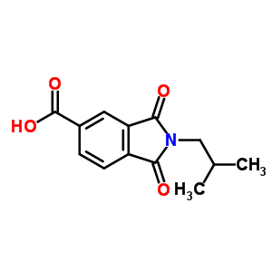 2-Isobutyl-1,3-dioxo-2,3-dihydro-1h-isoindole-5-carboxylic acid Structure,346716-89-0Structure