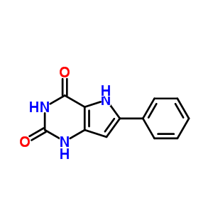 6-Phenyl-5h-pyrrolo[3,2-d]pyrimidine-2,4-diol Structure,34771-39-6Structure