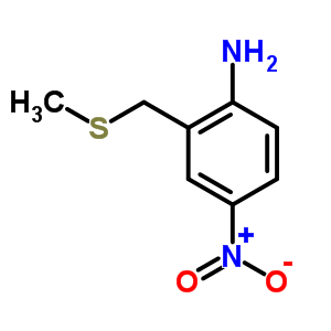 2-(Methylsulfanylmethyl)-4-nitro-aniline Structure,34774-93-1Structure